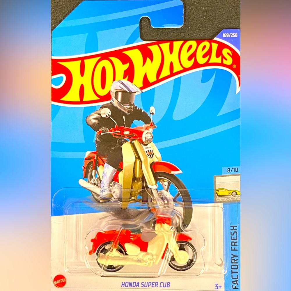 ✅ 🚗 4/20 🚗 2022 HOT WHEELS 8/10 HW FACTORY FRESH HONDA SUPER CUB #169/250